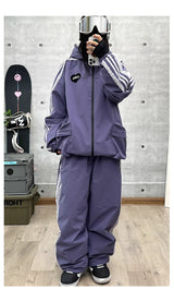 John Snow Fashion Waterproof Ski Suit Warm Breathable Snow Jacket And Pants For Men And Women Outdoor Sports Snowboard Clothing