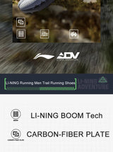 Li-Ning Men DI LU PRO V2 Trail Running Shoes BOOM Cushion CARBON-FIBER PLATE Reflective LiNing Wearable Sneakers ARNV003