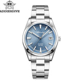 ADDIESDIVE NEW AD2077 Men Mechanical Wristwatches Sunburst Dial AR Coated Coated Dome Glass Waterproof Luxury Automatic Watches