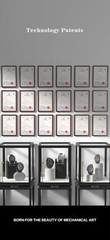 BEXEI 2025 skeleton synthetic sapphire manual tourbillon mechanical movement wrist watch for men Luxury waterproof Reserve 36H