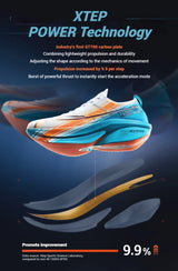 Xtep 160X 6.0 PRO Men's Running Shoes 2024 Champion Racing Carbon Plate Sneakers Professional Marathon 975119110003