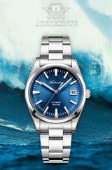 ADDIESDIVE NEW AD2077 Men Mechanical Wristwatches Sunburst Dial AR Coated Coated Dome Glass Waterproof Luxury Automatic Watches
