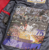 Europe US plus size Men Hip Hop Sheep skin Varsity Jacket Embroidered Diamond Classic Casual Sport genuine leather Coat clothing