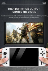 G90 7inch Portable Handheld Game Console 64GB 4000mAh High-Definition Arcade Nostalgic Retro TV Gaming Controller for PSP/PS1