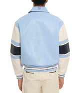 Europe US plus size Men Hip Hop Sheep skin Varsity Jacket Embroidered Diamond Classic Casual Sport genuine leather Coat clothing