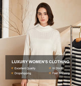 BC-288 High Waisted Pockets Woolen Thick 12Gg 100% Cashmere Women's Pants & Trousers Casual Pants Clothes