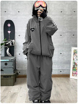 John Snow Fashion Waterproof Ski Suit Warm Breathable Snow Jacket And Pants For Men And Women Outdoor Sports Snowboard Clothing