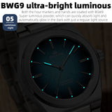 ADDIESKIN Luxury Stainless Steel Man Watch Sapphire Crystal Waterproof 39mm Luminous 9015 Automatic Mechanical Watches For Man