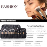 24 pcs Makeup Brush Sets Professional Cosmetics Brushes Eyebrow Powder Foundation Shadows Pinceaux Make Up Tools