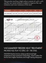 HEZHEN 8.3 Inches Chef Knife Power Steel Core 73 Layer Damascus Steel Kitchen Tools For Maet Cooking Knives Beautiful Gift Box