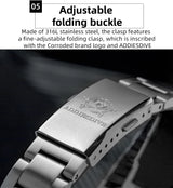 ADDIESDIVE NEW AD2077 Men Mechanical Wristwatches Sunburst Dial AR Coated Coated Dome Glass Waterproof Luxury Automatic Watches