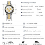 2025 New PAGANI DESIGN Brand Moon men Watches Auto Date Chronograph Wristwatch AR Sapphire mirror Waterproof Watches