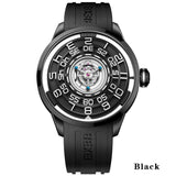 BEXEI 2025 skeleton synthetic sapphire manual tourbillon mechanical movement wrist watch for men Luxury waterproof Reserve 36H