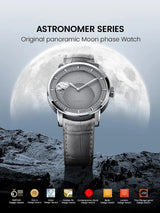 AGELOCER Original Astronomer Watch Men's Luxury Watch Automatic Mechanical 29.51-day Moon Phase Watch Birthday Gift for Men