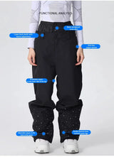 2025 Adult Fashion New Ski Suit Shirt Pants Winter Skiing Sports Windproof Waterproof Wear-resistant Warm Loose Women Ski Sets