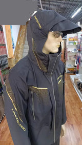 Men's Winter Rock Fishing Clothing Suit, Thick, Warm, Sprint Coat, Overall Pants, Thin, Waterproof, 2-Piece Suit, New, 2024