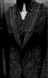 Customized Diamonds Shiny Men Suits High-end Slim Fit Peak Lapel Groom Wedding Tuxedos 3Pcs Sets Male Luxuly Blazers Ropa Hombre