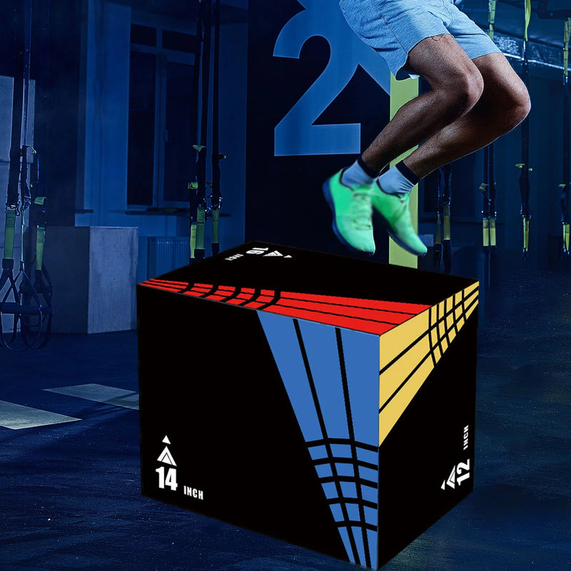Plyometric Jump Box High Density Versatile Plyo Box for Gym Workout Exercise,Home Gym Conditioning Strength Training Plyo Box