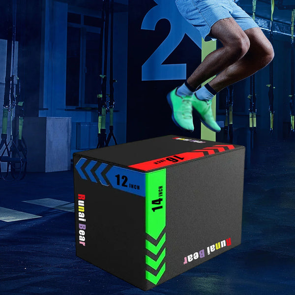 Plyometric Jump Box High Density Versatile Plyo Box for Gym Workout Exercise,Home Gym Conditioning Strength Training Plyo Box