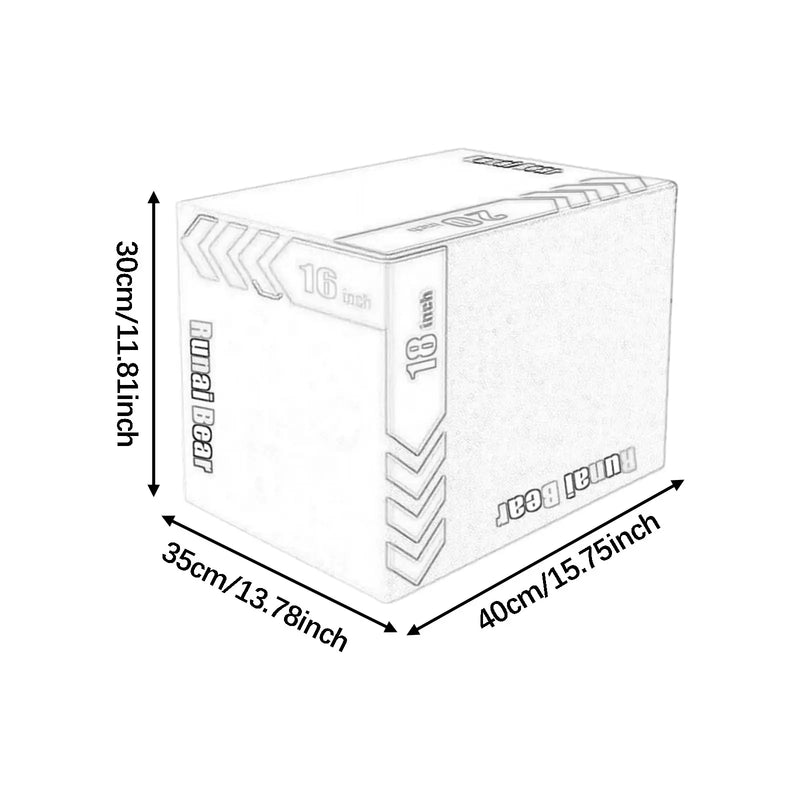 Plyometric Jump Box High Density Versatile Plyo Box for Gym Workout Exercise,Home Gym Conditioning Strength Training Plyo Box