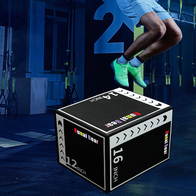 Plyometric Jump Box High Density Versatile Plyo Box for Gym Workout Exercise,Home Gym Conditioning Strength Training Plyo Box