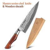HEZHEN 8.3 Inches Chef Knife Power Steel Core 73 Layer Damascus Steel Kitchen Tools For Maet Cooking Knives Beautiful Gift Box