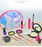 Make Up Toy Simulation Cosmetics Girl Pretend Play Pink Makeup Set Princess Beauty Interest Toy Lipstick Eyeshadow