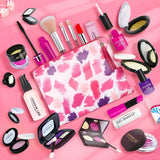 Make Up Toy Simulation Cosmetics Girl Pretend Play Pink Makeup Set Princess Beauty Interest Toy Lipstick Eyeshadow
