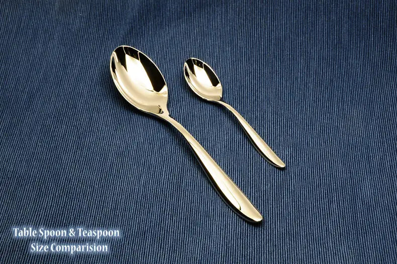 Cozy Zone 24 PCS Cutlery Set Silver Dinner Set Classic Restaurant Stainless Steel Kitchen Wedding Dining Dinnerware Tableware