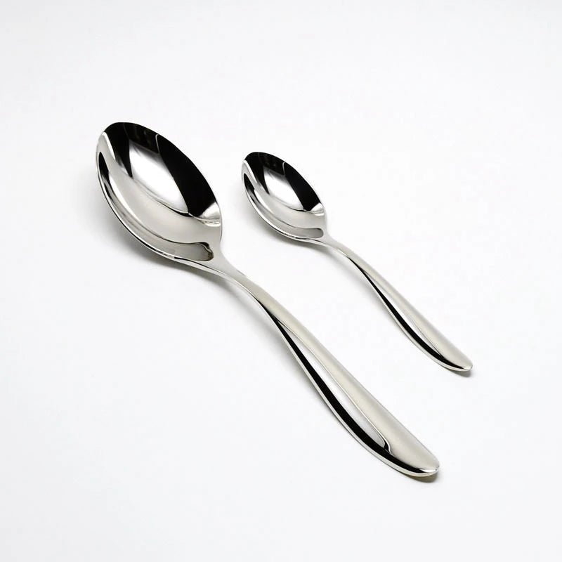 Cozy Zone 24 PCS Cutlery Set Silver Dinner Set Classic Restaurant Stainless Steel Kitchen Wedding Dining Dinnerware Tableware