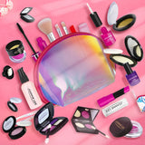 Make Up Toy Simulation Cosmetics Girl Pretend Play Pink Makeup Set Princess Beauty Interest Toy Lipstick Eyeshadow