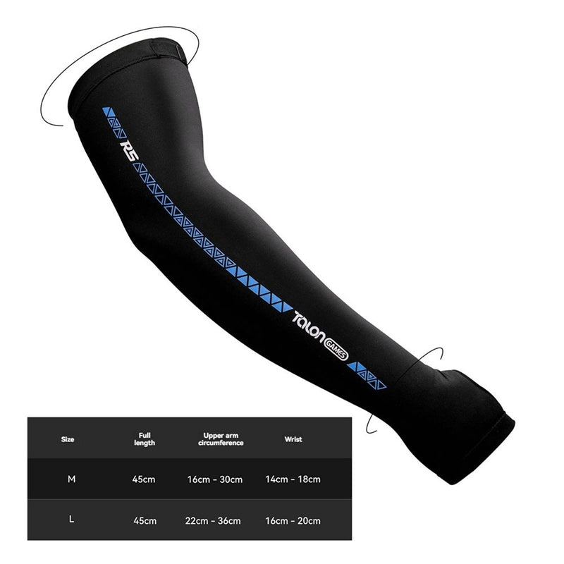 ESports Sleeve for Gamers -Reduces Friction,Absorbs Sweat,Cooling Effect with Thumbholes,for Extended Gaming Sessions M