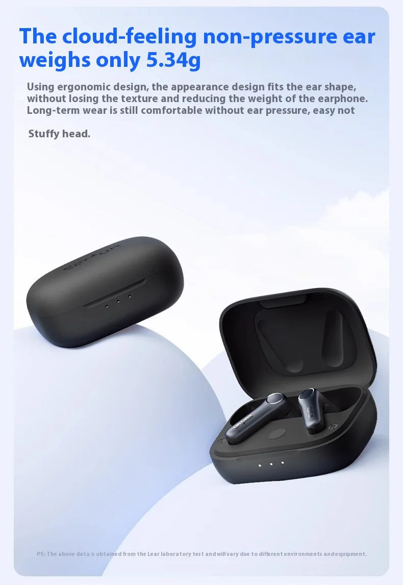 EarFun Air Pro 4 Wireless Earphone Active Noise Reduction HI-FI Bluetooth5.4 Earphones E-sports IPX5 Waterproof PC Gamer Headset