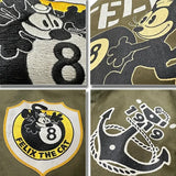 TOYS (Felix) Black "8" US Initial N-1 Navy Model 1943 Deck Clipped Jacket