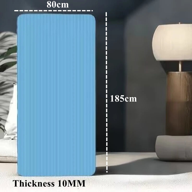 Gym Mat Yoga Pilates and Fitness Mat - Thick Gym Mat Exercise and Sports185cm×90cm×1cm Sound Insulation and Vibration Damping