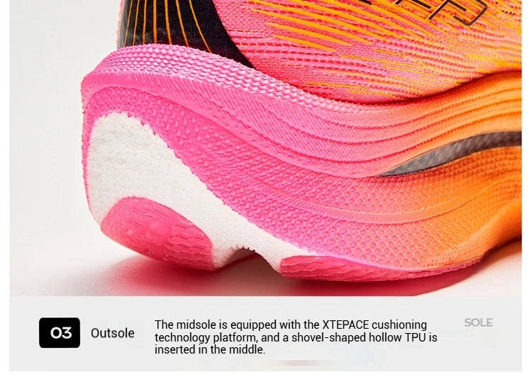 Xtep 160X 5.0 Running Shoes For Women Summer Comfortable Wear-Resistant Lightweight Marathon Training Running Shoes 977118110095