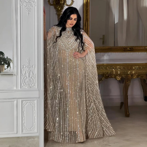 Sharon Said Luxury Dubai Caftan Abaya Kaftan Arabic Evening Dress 2025 Elegant Women Wedding Formal Party Gowns SS691 Customized