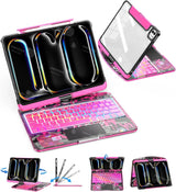 Bluetooth Magic Keyboard For iPad Air 11 13 2025 Air 5 4 iPad 11 A16 10th Gen Rotatable Case For iPad Pro 11 13 M4 Pro 12.9 2022