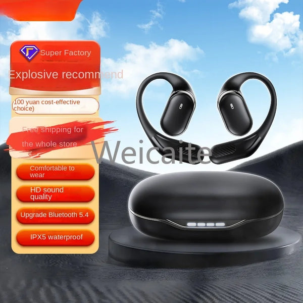 New intelligent digital noise reduction non in ear air conduction wireless earphones with ultra long battery Bluetooth earphones