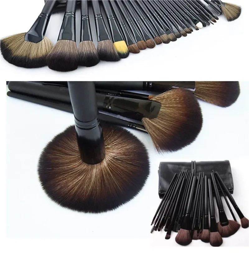 24 pcs Makeup Brush Sets Professional Cosmetics Brushes Eyebrow Powder Foundation Shadows Pinceaux Make Up Tools