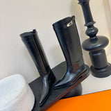 Hot Sale Long womens boots Knee-high boots Luxe-Design Pointed toe and Genuine leather sole Cowhide straight boots size 35-41