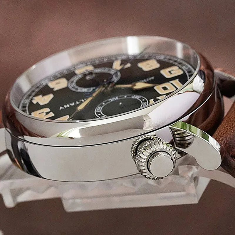 Baltany 2024 New 1935 S6047 Retro Men's Automatic Mechanical Watch Luxury Sapphire Waterproof 5Bar Super Glow C3 releoj hombre w