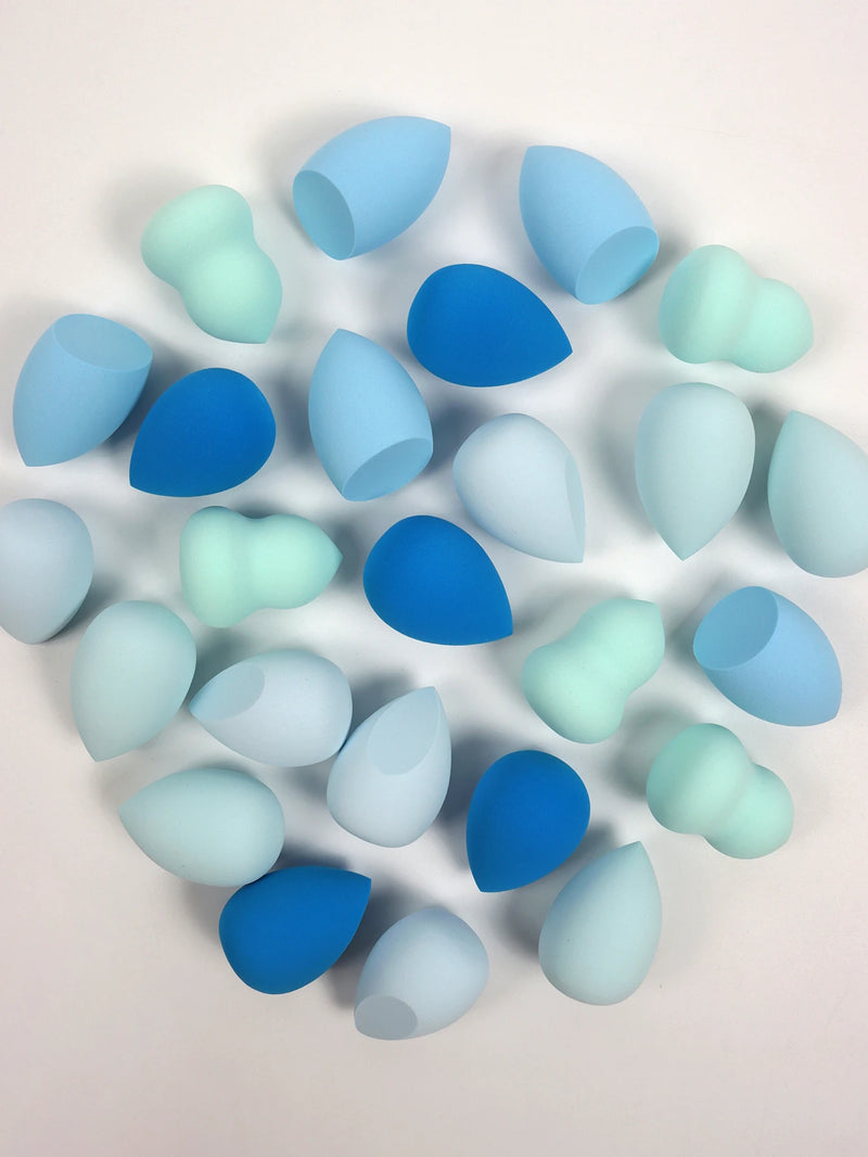 25 Beauty Eggs (Makeup Sponges), Foundation Make-Up Mixed Beauty Sponges, Liquid, Cream and Powder Flawless, Multi-Color Makeup