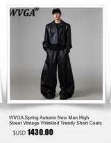 WVGA Spring Autumn New Man Yamamoto Style Darkwear Letter Printed Trendy Suit Coats Niche Chic Casual Multi-Pocket Blazer W12928