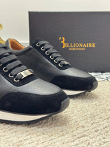 BILLIONAIRE BLSK CPRT Shoes Cowhide 2025 new embroidery fashion quality comfort motion Men‘s European size 39-45 Black Shoes