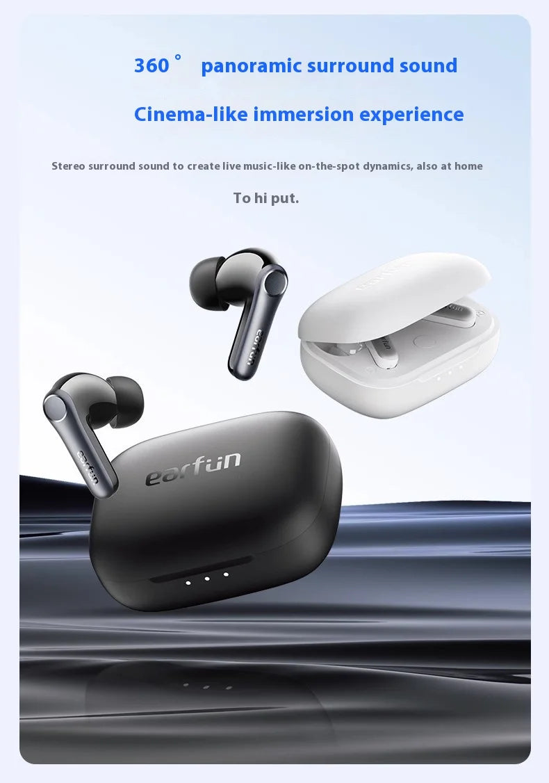 EarFun Air Pro 4 Wireless Earphone Active Noise Reduction HI-FI Bluetooth5.4 Earphones E-sports IPX5 Waterproof PC Gamer Headset