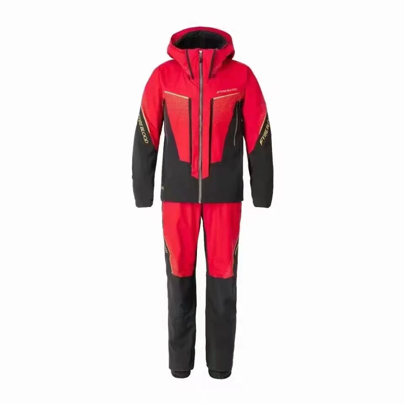 Men's Winter Rock Fishing Clothing Suit, Thick, Warm, Sprint Coat, Overall Pants, Thin, Waterproof, 2-Piece Suit, New, 2024