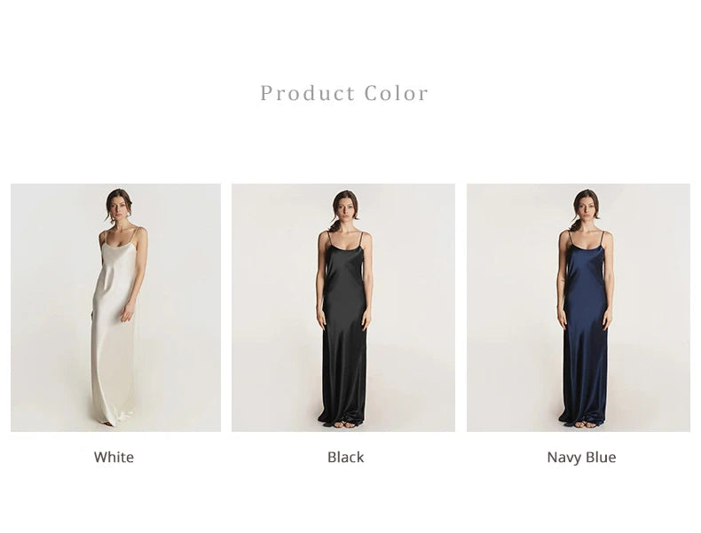 19Mm Silk Maxi Dress 100% Mulberry Silk Luxurious Women'S Evening Dresses 2025 Summmer Long Women'S Summer Dress