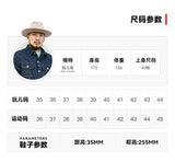 KOWM Cowhide Hiking shoes Brown trekking boots men Engineer's boots workwear goodyear shoes trendy ankle shoes walking sneakers