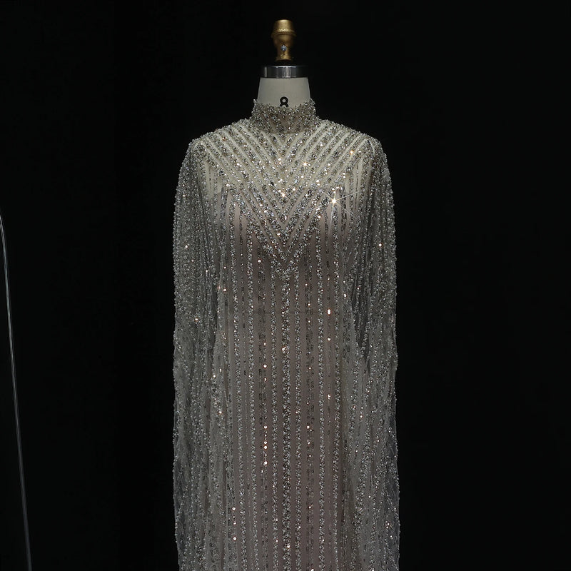 Sharon Said Luxury Dubai Caftan Abaya Kaftan Arabic Evening Dress 2025 Elegant Women Wedding Formal Party Gowns SS691 Customized